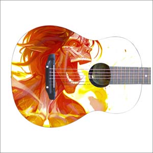 Винилография гитара наклейка на гитару Брест