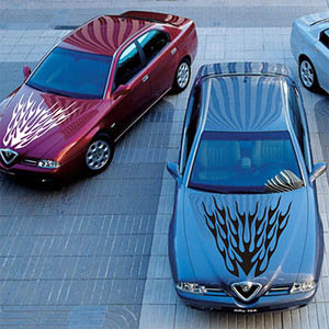 Контурные аппликации на капот авто