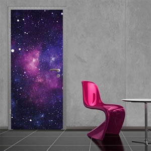 Космическая винилография двери