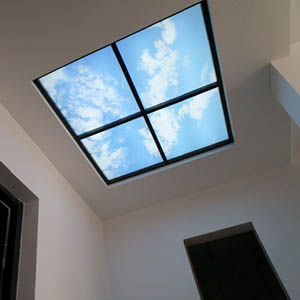 Фальш-окна в потолке с 3D-эффектом