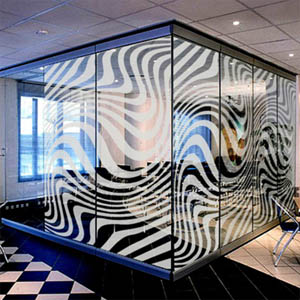 Матирование стекла пленкой