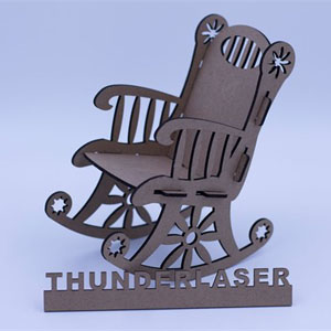 Кресло качалка из фанеры, кресло из дерева. Вариант 1 Векторные макеты, чертежи для фрезерной резки, лекала по макетам для резки лобзиком