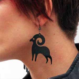 Серьги знак зодиака Овен greyleo Брест