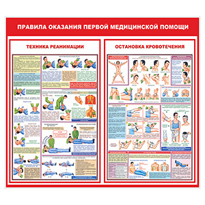 Стенд 159. Правила оказания первой медицинской помощи для школы информационный стенд для информации для карманов на стену большого размера оригинал макет