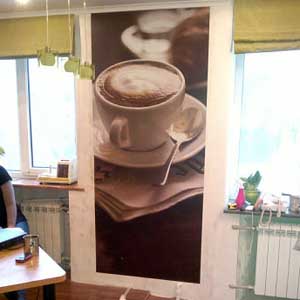 Цельный принт на стену в интерьере обои Брест