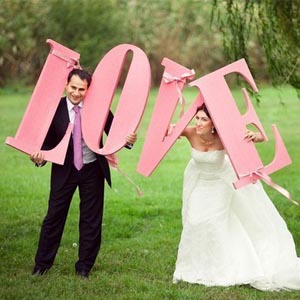 Буквы из пенопласта свадебный декор Брест