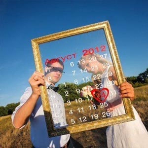 Рамка с датой свадьбы на стекле свадебный декор Брест