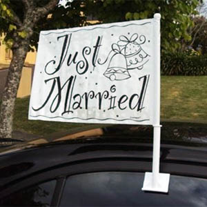 Флажки на авто для свадебного кортежа свадебный декор Брест
